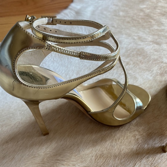 Jimmy Choo - Lance Sandals - Gold - Picture 6 of 6